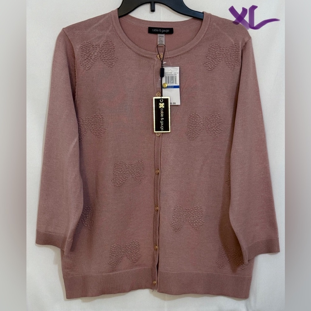Cable & Gauge Women's Mauve Sweater